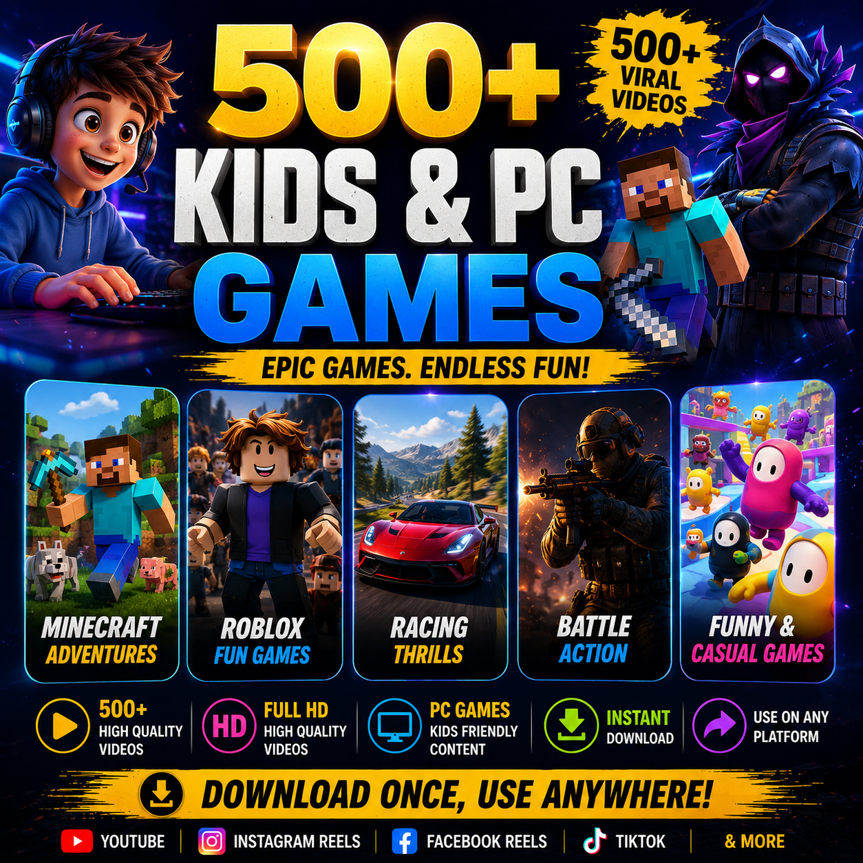 500+ Pc Games Bundle