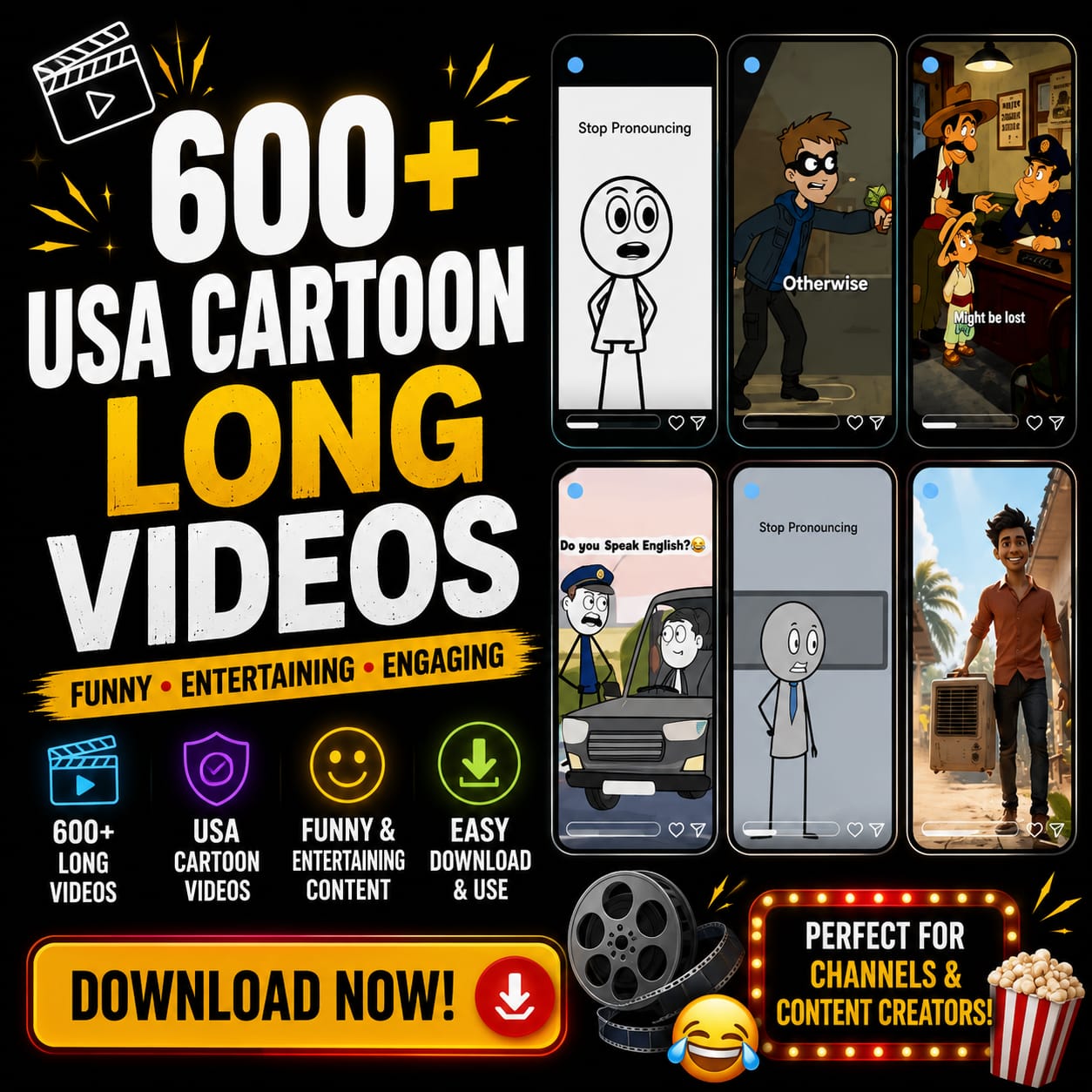 600+ USA Cartoon (English) Bundle